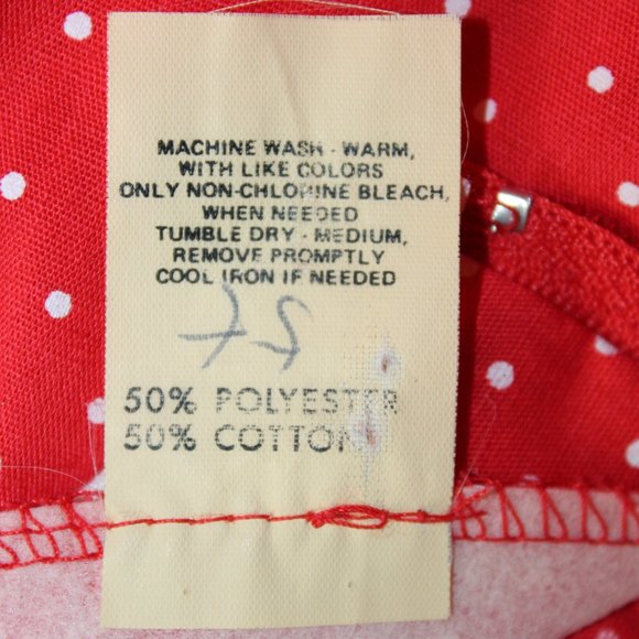 Vtg Partners Please Malco Modes Red White Square Dance Set Skirt Blouse M/L - Picture 10 of 10